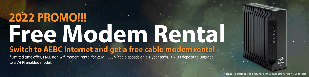 Free modem 2022 promo